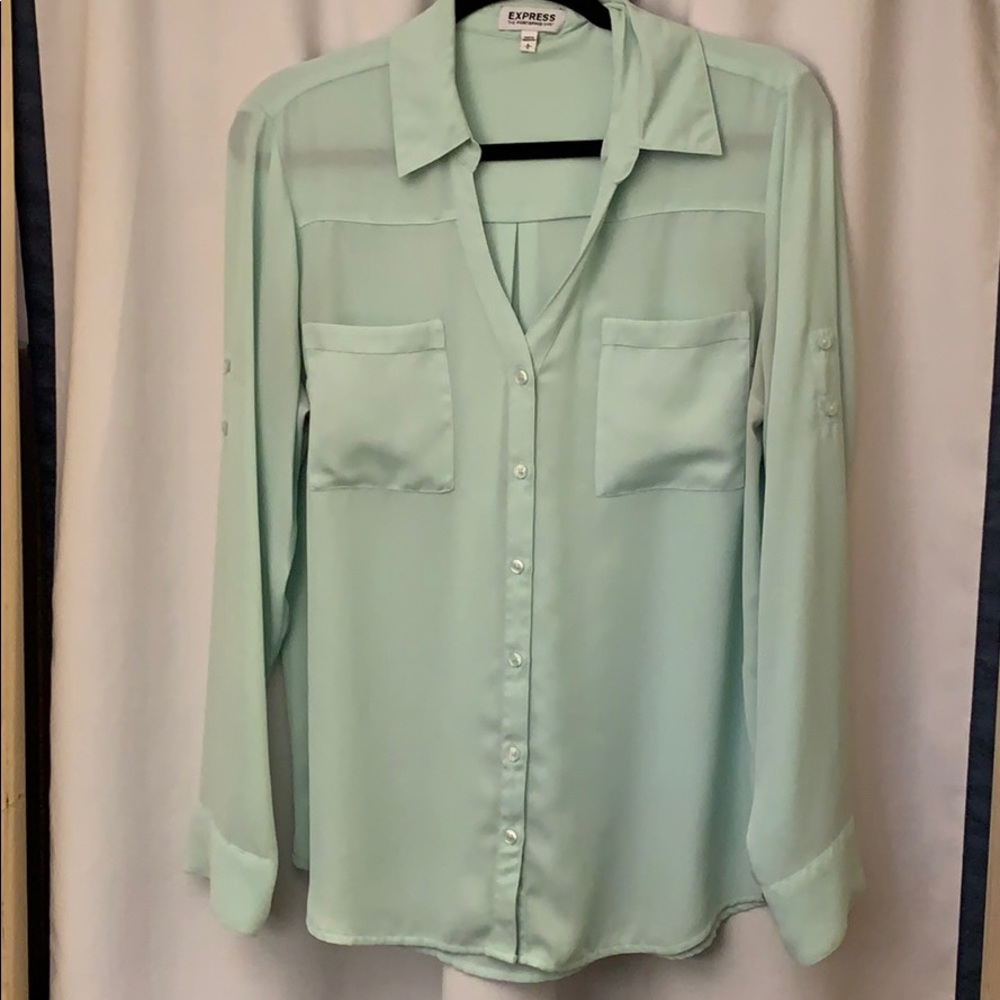🟢Express portofino shirt - Seafoam green